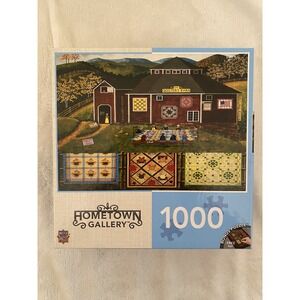 Masterpieces Hometown Gallery 1000 Piece Puzzle‎ Quilters Barn by Art Poulin